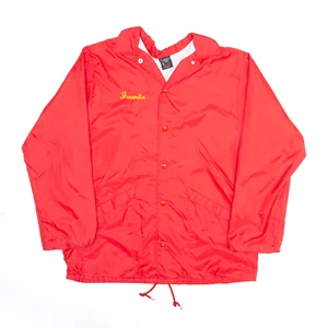 Vintage ARISTO JAC Womens Youngstown Ohio Red 90s Nylon Coach Jacket M - Picture 1 of 6