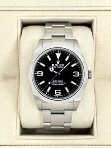 2020 Rolex Explorer 40mm 214270 Stainless Steel Black Dial - Picture 1 of 10