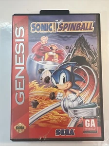 Sonic The Hedgehog Spinball (Sega Genesis, 1993) CIB COMPLETE Tested - Picture 1 of 9