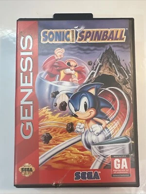 Sonic The Hedgehog Spinball (Sega Genesis, 1993) CIB COMPLETE Tested - Image 1 of 4
