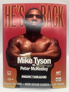 RARE Mike Tyson v Peter McNeeley Boxing Programme 19/08/1995 MINT CONDITION - Picture 1 of 1