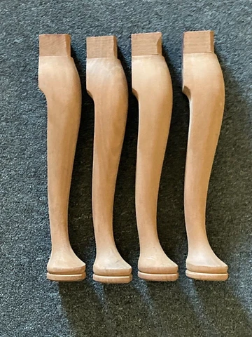 KITTINGER SOLID MAHOGANY CHAIR LEGS SET OF FOUR Cover