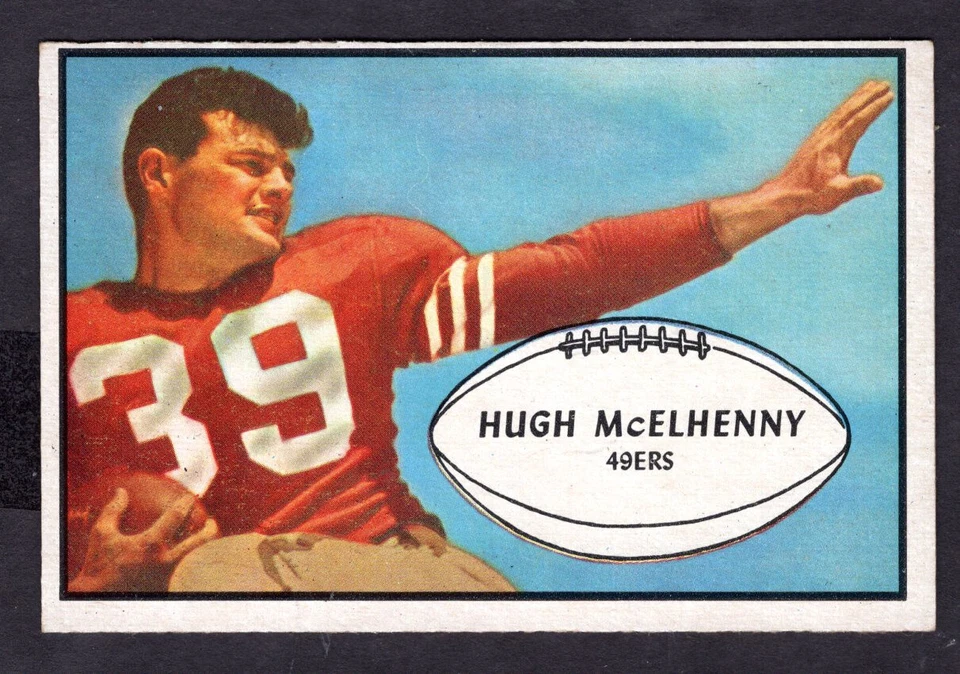 1953 BOWMAN HUGH McELHENNY CARD NO:32 NEAR MINT CONDITION - Image 1 of 1