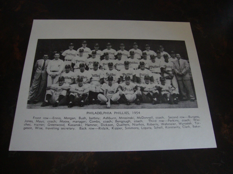 Philadelphia Phillies---Team Photo---1954---8x10---Mint---XHTF - Image 1 of 1