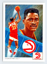 1991 Upper Deck Card, #79 Dominique Wilkins, Atlanta Hawks Checklist, see Video