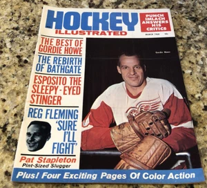 1968 Hockey Illustrated DETROIT RED WINGS Gordie HOWE Phil ESPOSITO Bathgate - Picture 1 of 1