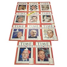 VTG Time Magazine Latin American Edition Year 1948 Lot of 11 - (Read)