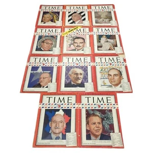 VTG Time Magazine Latin American Edition Year 1948 Lot of 11 - (Read) - Picture 1 of 4
