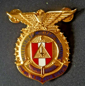 US ARMY ROTC MILLERSBURG MILITARY INSTITUTE CAP BADGE. - Picture 1 of 2