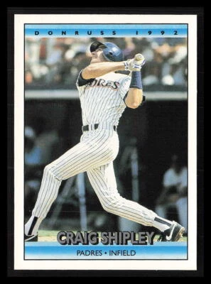 Craig Shipley 1992 Donruss #667  San Diego Padres - Image 1 of 2