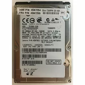 45N7021 - Lenovo 320GB 5400 RPM SATA 2.5" HDD - Picture 1 of 1