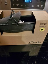clarks mens leather slippers size 9