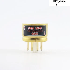Un tubo de vacío chapado en oro 396A 5670 (TO) 6SN7 convertidor enchufe - Imagen 1 de 11