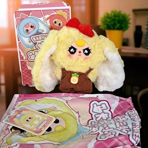 Baby Three Macaron V2 Confirmed Pendant Plush Yellow Bunny Rabbit - Picture 1 of 9