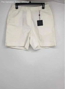 Brooks Brothers Mens White Flat Front Slash Pockets Casual Chino Shorts Size 10 - Picture 1 of 6