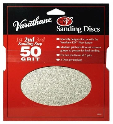 Sanding Discs, For Varathane EZV Floor Sander, 50-Grit, 3-Pk. - 203937 - Image 1 of 1