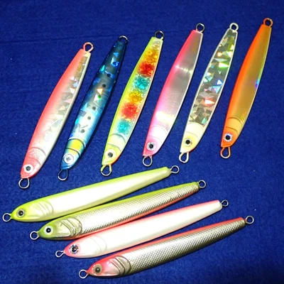 JDM Discontinued Lure SAURUS HILLA JIGLLA & SHICO JIGLLA 80g Set of 10 Metal JIg - Image 1 of 4