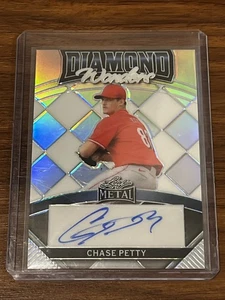 2024 Leaf Metal Chase Petty Diamond Wonders Silver Auto /35 Cincinnati Reds - Picture 1 of 2