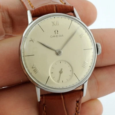 CLASSIC OMEGA REF 2395 SWISS FROM 1944' MANUAL WIND CAL 28 MIDSIZE VINTAGE WATCH - Image 1 of 4