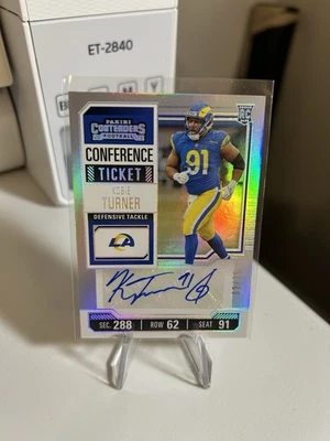 2023 Panini Contenders - Rookie conference Ticket #153 Kobie Turner 02/75 - Image 1 of 2