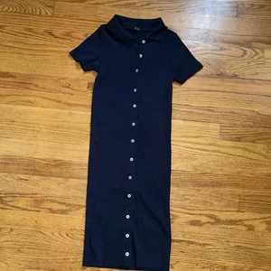 Brandy Melville John Galt Caroline Kleid, SMALL, Navy, Kragen, Button Down, Teenager - Bild 1 von 6
