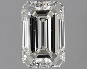 Smaragdschliff 1,19 ct zert. AGI natürlicher abgebauter Diamant lose H Farbe VS1 Reinheit - Bild 1 von 2