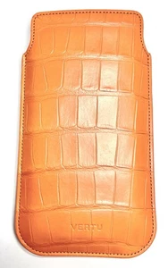 VERTU Orange Alligator Case for Smartphone - 15 x 8.5 cm - Picture 1 of 3