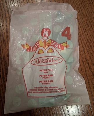 McDonalds MADAME ALEXANDER "Peter Pan" nuevo en paquete Foto 1 de 2