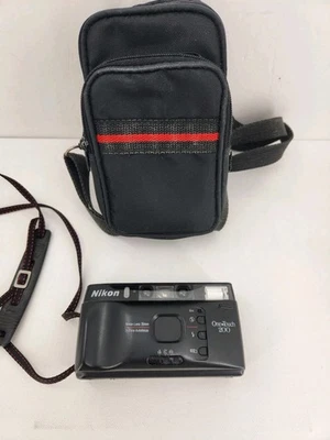 Working Vintage Nikon One Touch 200 35mm 5-Zone Autofocus Point and Shoot Camera - Image 1 of 4