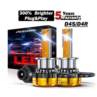 Светодиодные ксеноновые лампы для фар ближнего и дальнего света Lexus GS350 2013 2014 2015 белые - Изображение 1 из 4