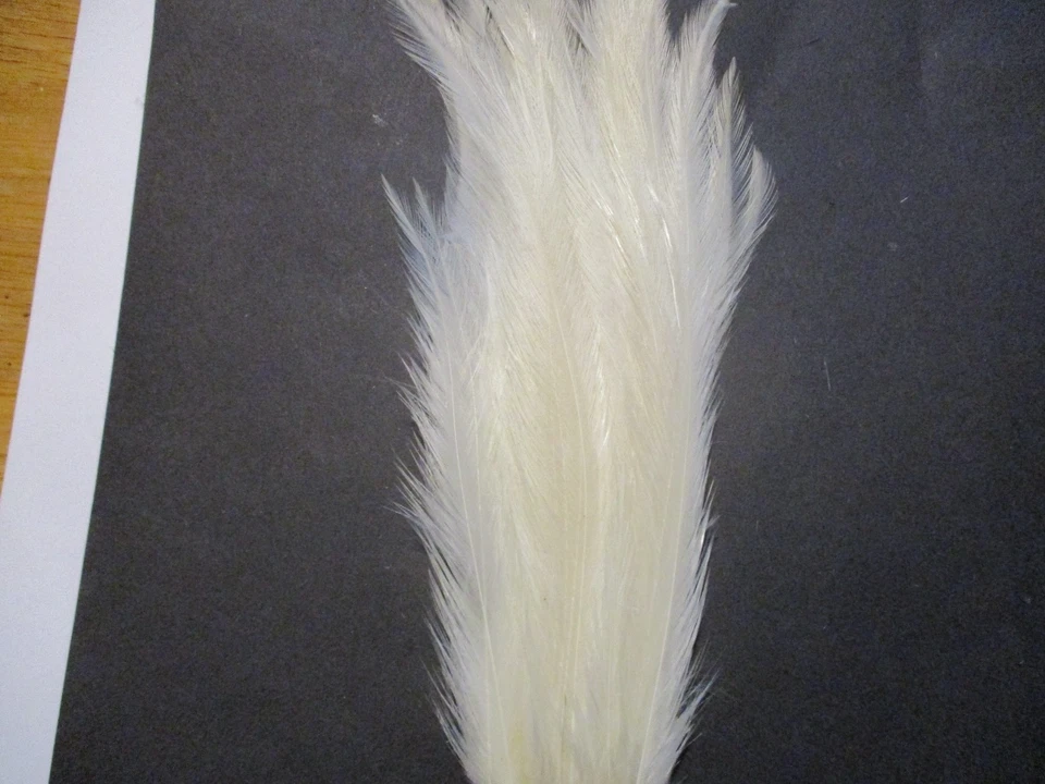 Parche whoolly bugger hackle serpentinas blancas lucio salmón Foto 1 de 1