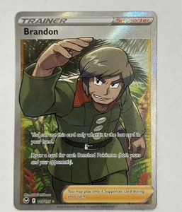 Brandon (Full Art) 188/195 SWSH12 : Silver Tempest NM Holo Anglais 14467 - Photo 1/2