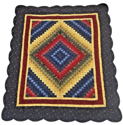 Почтовая марка 2021 Donna Sharp Chesapeake хлопок стеганая плед 53 дюйма x 61 дюйм новая без ценников - Изображение 1 из 4