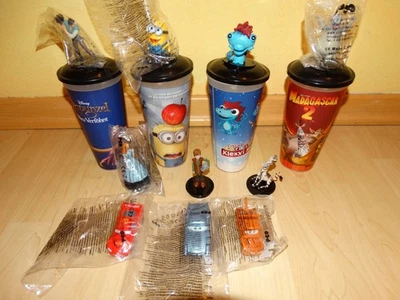 #1# 10 Topper Personaggi Cinema Madagasker Cars Raperonzolo... + Tazza PCO - Immagine 1 di 3