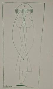 Pablo Picasso (De) - Cara - Aguafuerte - 31x24cm - Picture 1 of 2