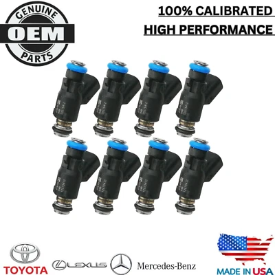 x8 OEM Delphi Fuel Injectors For 2010-2017 Chevrolet Express 2500 4.8L V8 - Image 1 of 4