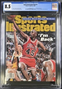 Sports Illustrated March 27 1995 - Michael Jordan I'm Back - NEWSSTAND CGC 8.5๐ฅ - Picture 1 of 2