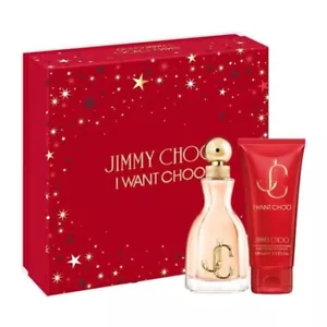 Jimmy Choo I Want Choo Eau de Parfum 60ml Spray + 100ml Body/L Set New - Picture 1 of 2