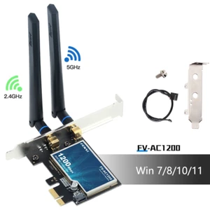 Desktop Gaming PCIe Wifi Bluetooth Card Dual Band Wireless Network Wifi Adapter - Picture 1 of 9