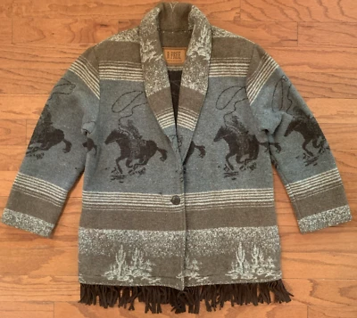 De Colección Chaqueta Rodeo Flecos Cuerda Unisex XL 2XL Blazer Abrigo Caballo Vaquero Foto 1 de 4