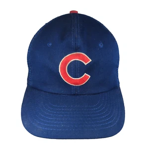 Vintage Chicago Cubs MLB Snapback Mesh Trucker Hat 80s Twins Blue Baseball - Picture 1 of 8