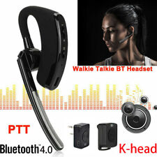 Headset Earpiece Blue-tooth Wireless Walkie Talkie +PTT fits Baofeng 888S UV5R