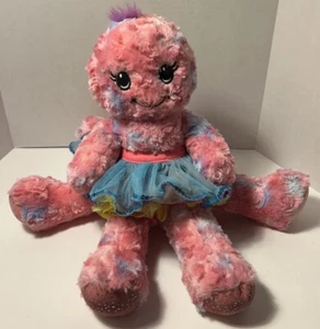 Juguete de peluche Build-a-Bear 'Octo Fun' pulpo rosa azul remolinos 18" retirado - Imagen 1 de 8