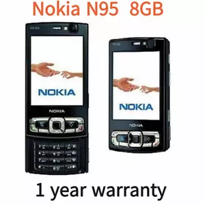 Unlocked Original NOKIA N95 8GB Mobile Phone 3G 5MP Wifi GPS 2.8''Screen GSM - Picture 1 of 14