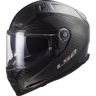 Motorrad Helm S - LS2 FF811 Vector II 2 Carbon Solid Integralhelm schwarz  - Bild 1 von 3