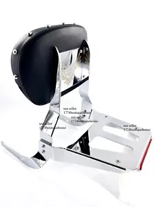 STUD Sissy Bar Luggage Rack Kawasaki Vulcan VN1600 Mean Streak Classic Nomad USA - Foto 1 di 4