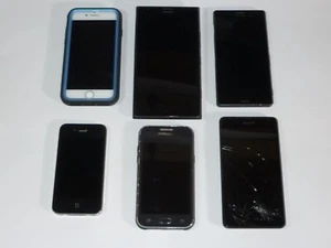 Lotto lavoro 6 cellulari non testati Samsung Sony ecc. - Foto 1 di 10