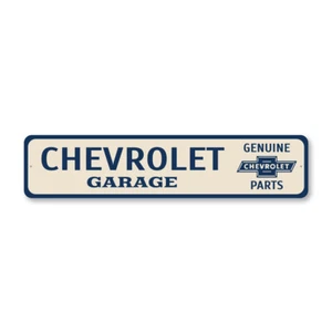 Chevrolet Garage Genuine Chevy Parts Sign - Picture 1 of 4