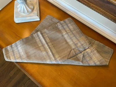 West Elm Silk Stripes Pillow Cover 20” Travertine Beige Eco Tasar NWOT - Image 1 of 4