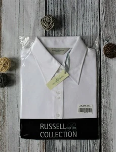 Russell Collection 956F Ladies Long Sleeve Ultimate Non-Iron Cotton Shirt L / XL - Picture 1 of 11